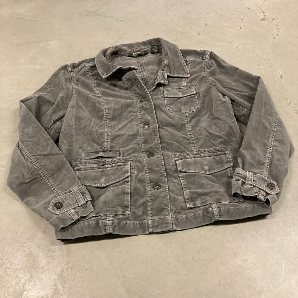 vintage y2k Eddie Bauer corduroy field jacket